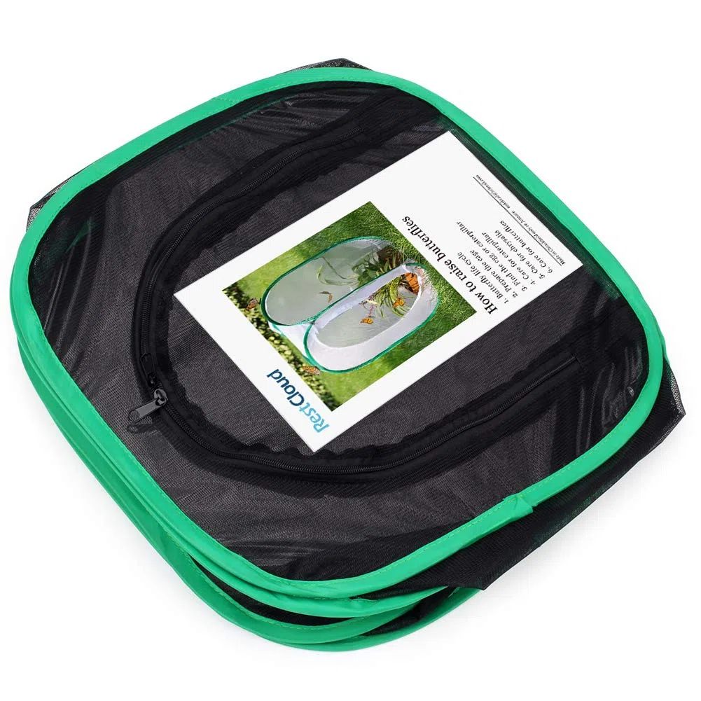 RESTCLOUD Insetto e Farfalla Habitat Cage Terrarium Pop-up 32 x 30 x 30 cm