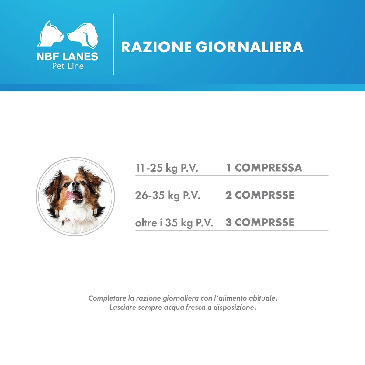 NBF Lanes | Drenalase Pet Cane, 30 Compresse Appetibili Non Divisibili a Rilascio Modificato, per Favorire il Normale Drenaggio dei Liquidi