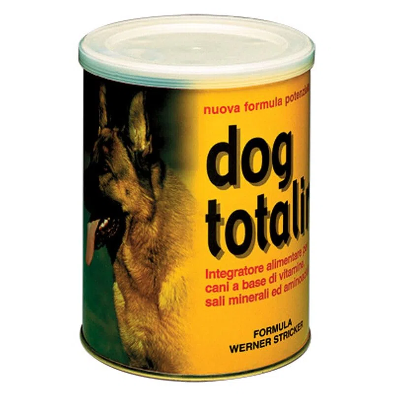 Dog totalin. Integratore Alimentare per Cani. Contiene vitamine, minerali e amminoacidi per Un indispensabile apporto ottimale. Formato 450 gr.