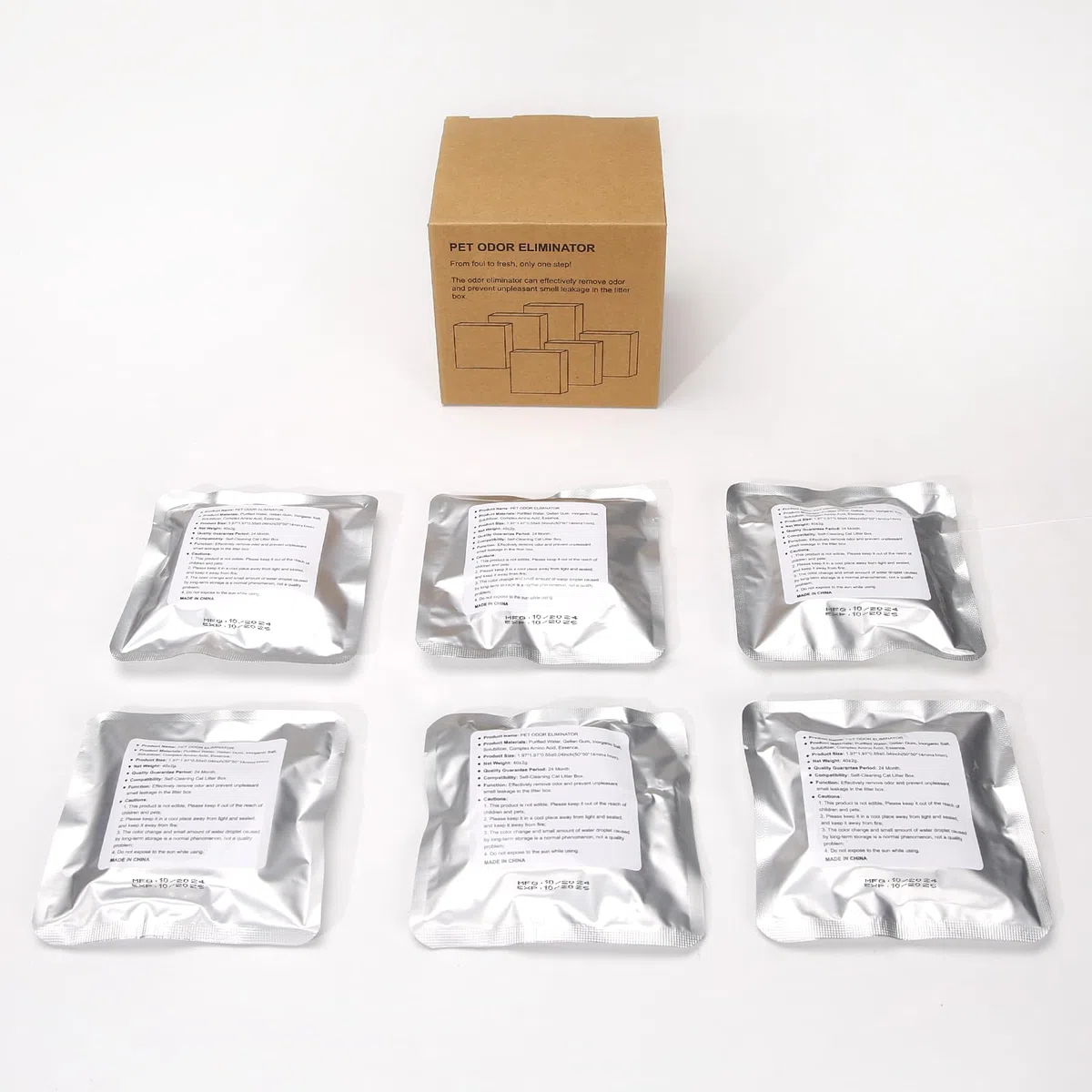 Deodorante N50 per Lettiera Autopulente Pura Max/PURA MAX 2 Rimuove Gli Odori Della Lettiera Del Gatto, Rimuove gli Odori di Urina e Feci Del Gatto (6 pezzi)