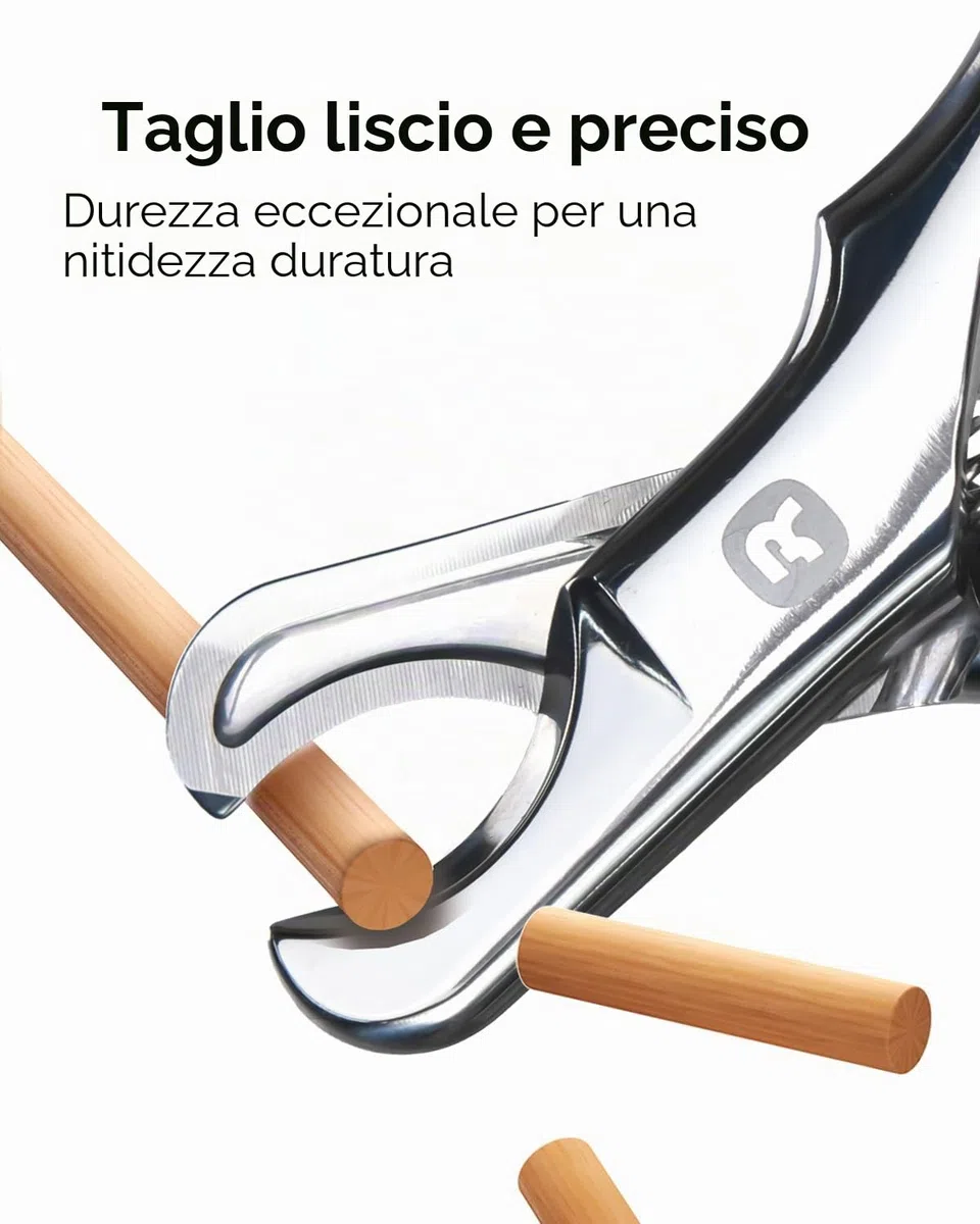 Homerunpet Tagliaunghie Cani in Acciaio Martensite, Professionale Tagliaunghie per Cani con Lama Affilata, Manici Antiscivolo per Cani Grandi, Facile per la Cura delle Unghie in Casa