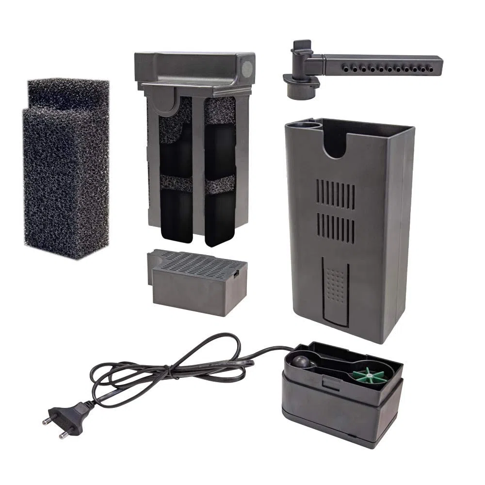Dupla Perfect Clean Filter PC1 | Filtro Interno per acquari da 50 – 80 l | Filtro Acqua per acquari d'Acqua Dolce e Acqua Marina | Sistema di filtraggio Interno per filtraggio Meccanico e Biologico