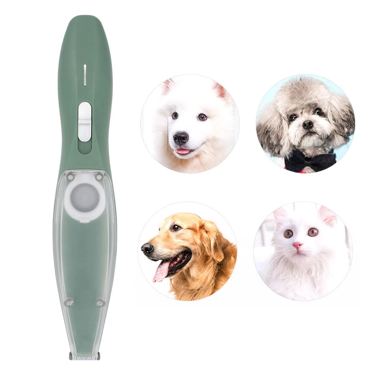 Rasoio per Piedi di Animali Domestici, Potente Aspiratore Tosatrici per Cani e Gatti Tosatrici per Piedi di Animali Domestici Rasoio Elettrico per Animali Domestici Rasoio per