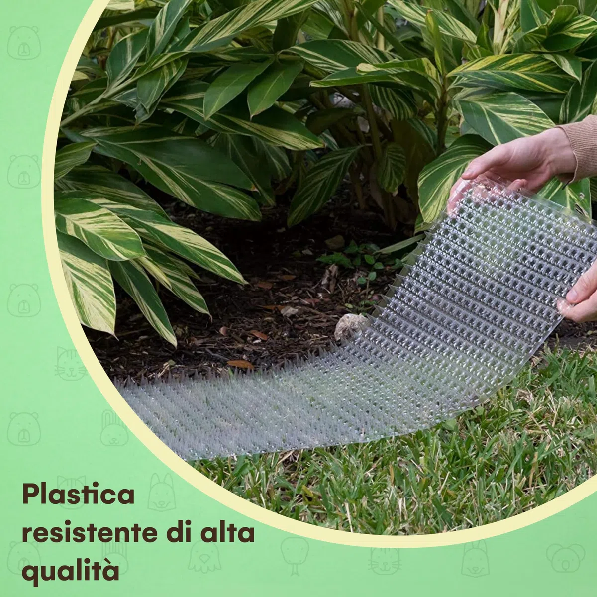 Homarden Tappetino deterrente per Gatti da Esterno:Tappetino deterrente per Animali Domestici per Cani e Gatti-Dispositivi per tappetini per addestramento deterrente per interni/esterni-16x13,6 Pezzi