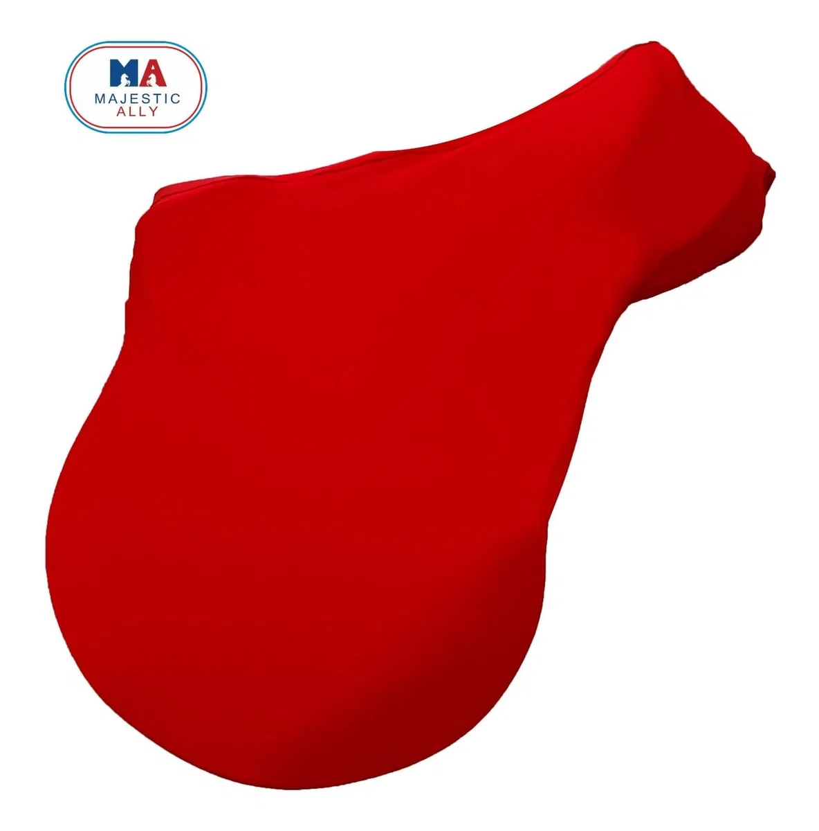 Majestic Ally Coprisella inglese con manico regolabile, tessuto elasticizzato a 4 vie in spandex/elastan, vari colori (rosso)