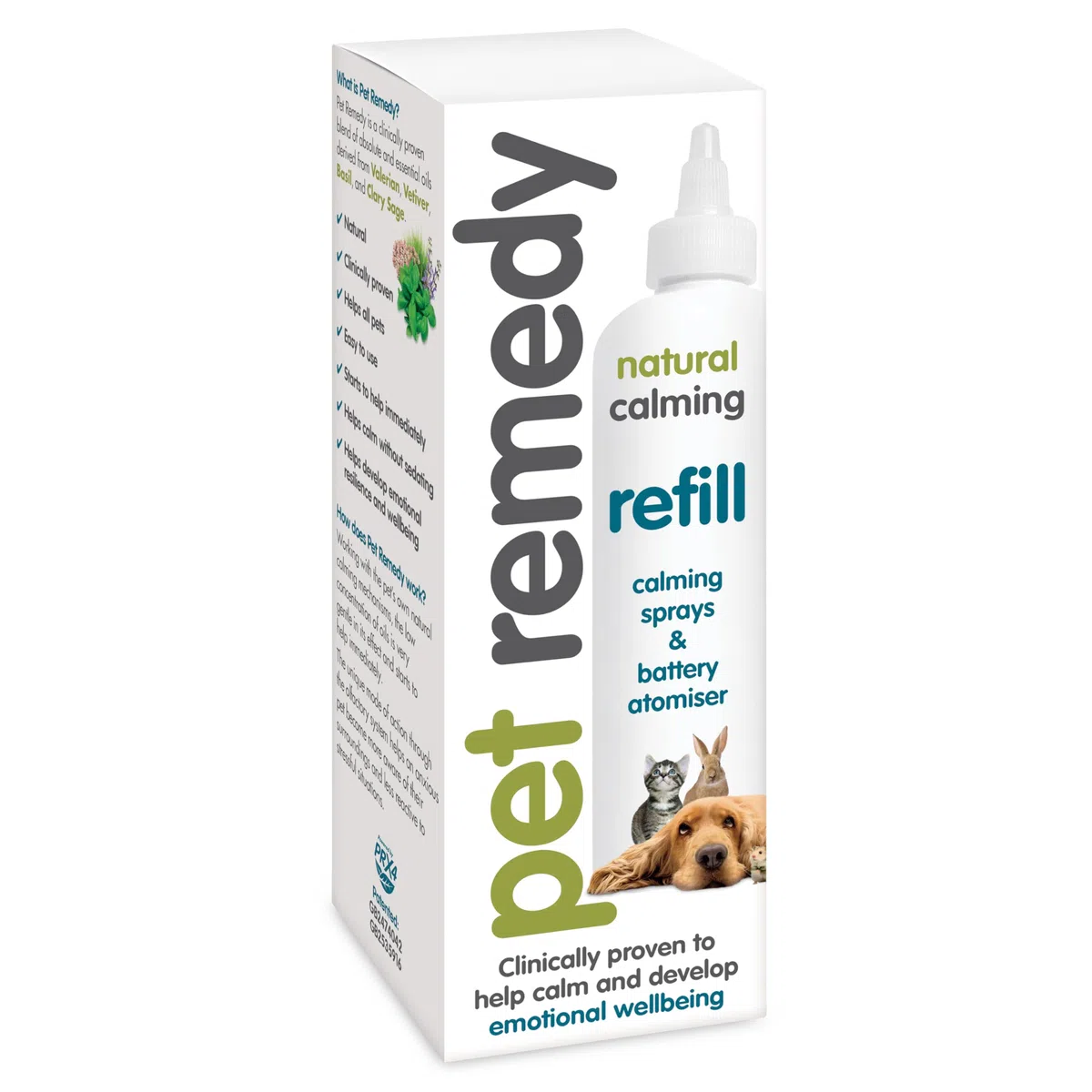 Pet Remedy Ricarica calmante naturale per spray e atomizzatore a batteria, 300 ml