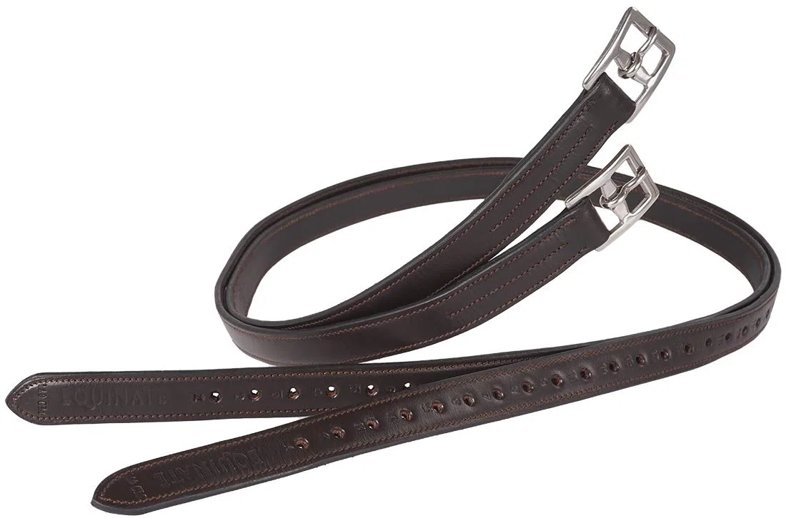 Equinate Cinghie in pelle Superior con fibbie in acciaio inox