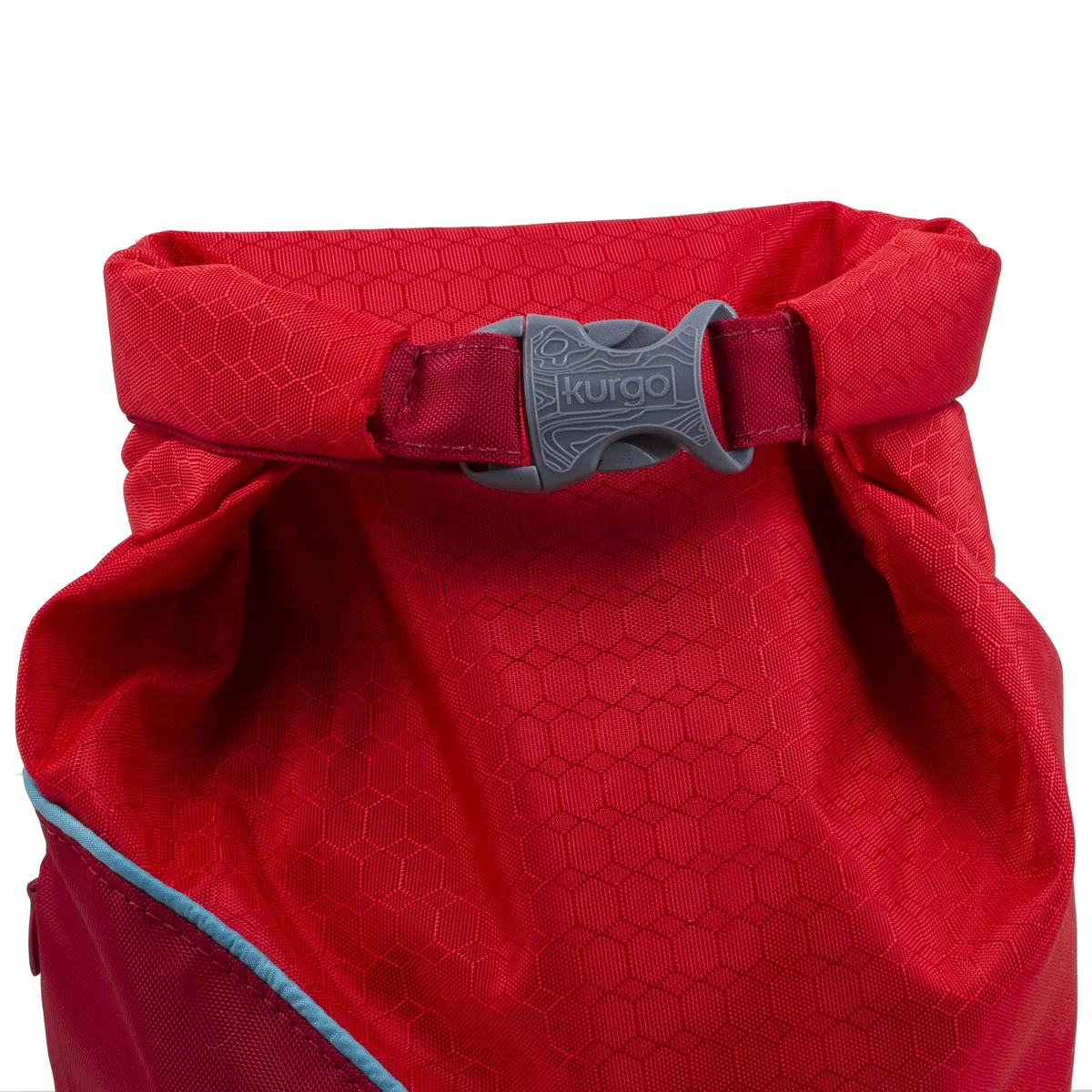 Kurgo Kibble Carrier - Contenitore Portatile per Cibo Secco per Cani - Ideale per Viaggi e Campeggio con Struttura Compatta e Capacità 2,3 kg - Rosso Chili