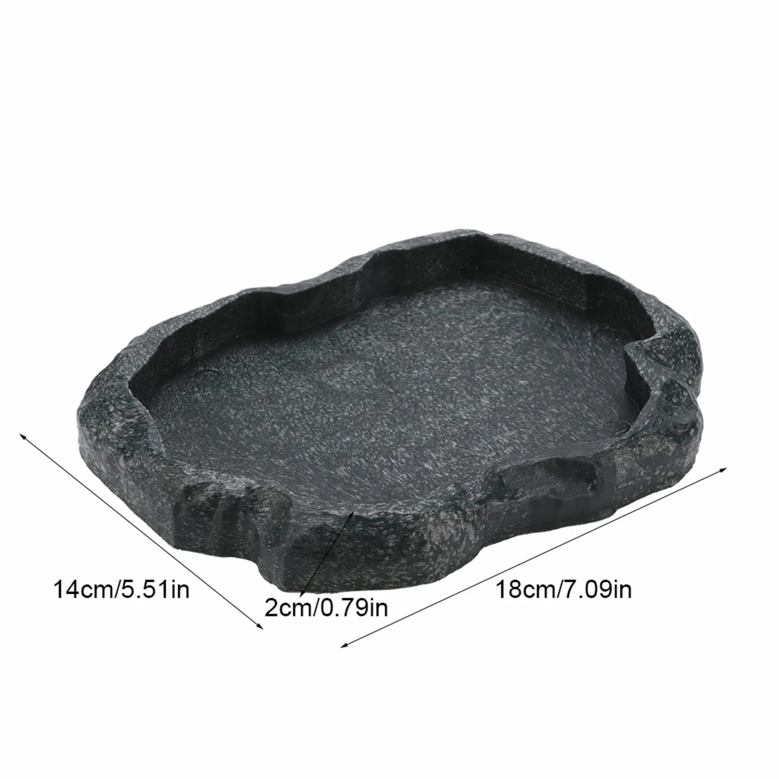 Ejoyous Ciotola per Acqua per Rettili, Piatto Abbeveratoio in Plastica per Terrario, per Serpente Tartaruga Geco