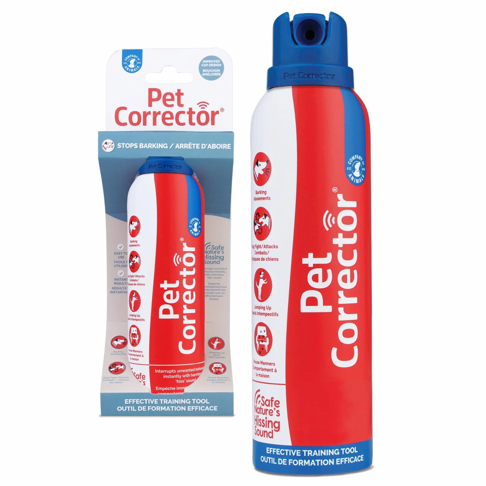 Supporto all'addestramento Pet Corrector - aiuta a correggere comportamenti indesiderati come abbaiare, saltare, rubare il cibo, rovinare i mobili e azzuffarsi con altri cani. Umano, sicuro, efficace.