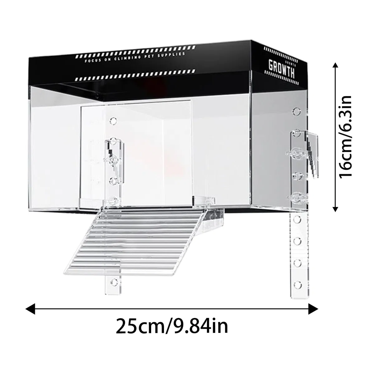 Dock Crogiolarsi Di Tartaruga - Serbatoio Della Tartaruga PET Basking Con Coperchio, Topper Habitat Anti -slip Di Osservazione Animale | Turtle Basking Tank Topper, Gabbia Di Recinzione Di Terrapina