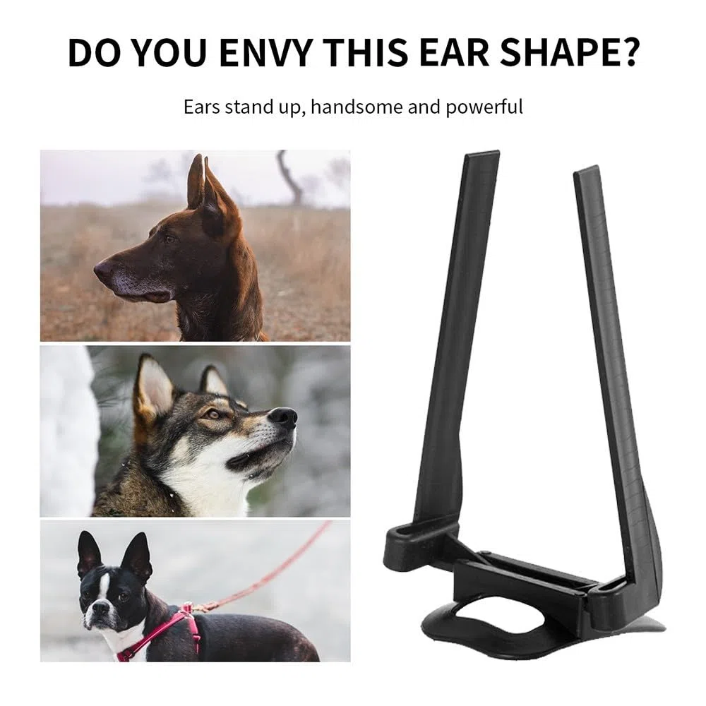DONGKER Strumento Cura Dell'orecchio Cane,Correttore Stand Orecchie Cane,Alto Rimbalzo Regolabile Base alla Larghezza Testa per Doberman Pinscher Cane Pastore
