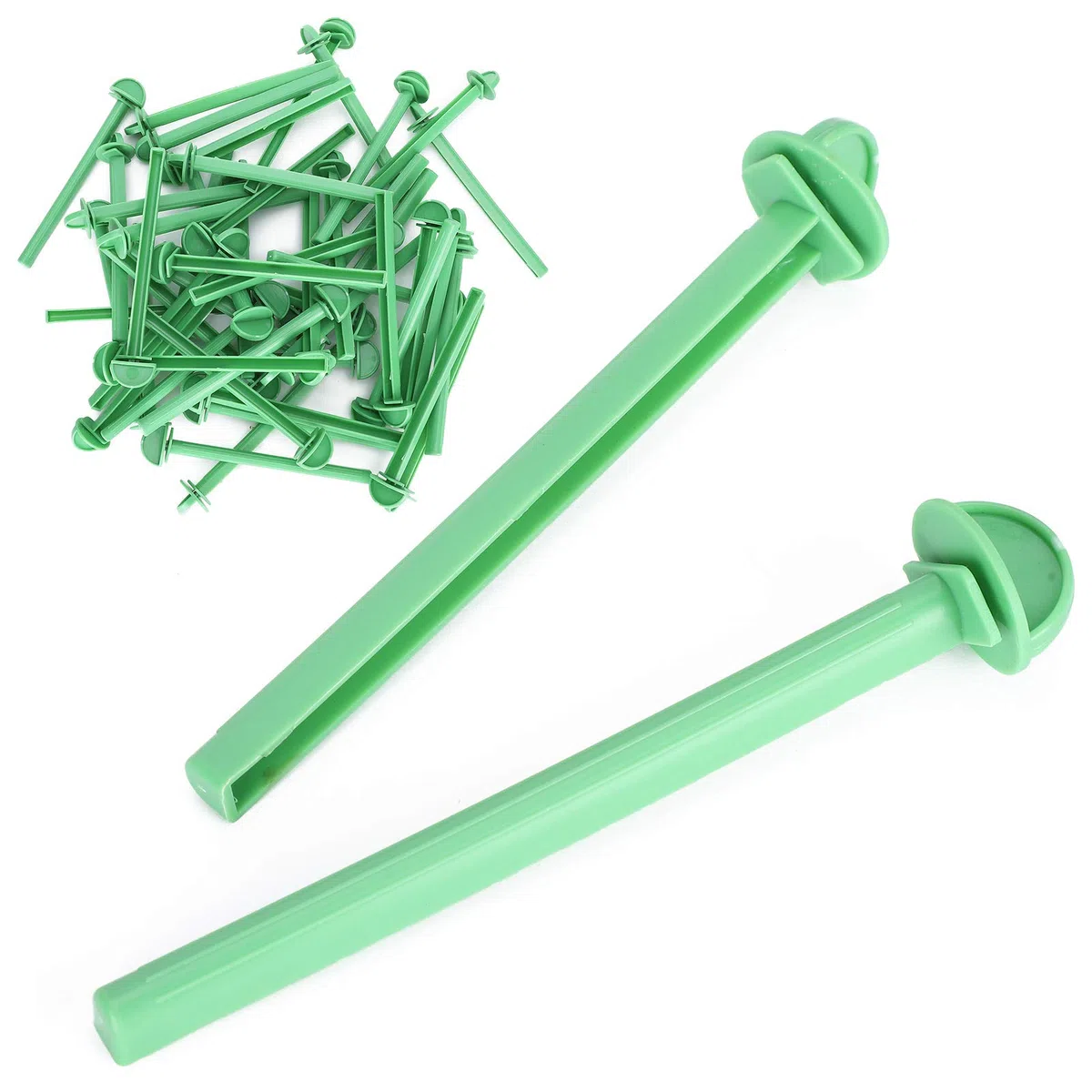 Set di 50 Supporti per Bastoncini in Plastica per Gabbia Uccelli, Accessori per Parrocchetti