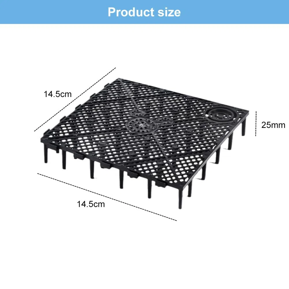 Divisori per Acquario in Plastica, Griglie per Acquario, Griglia del Filtro dell'acquario, Filtro Inferiore per Acquario, Griglia di Fondo per Serbatoio di Pesce Isolare Board, per Acquario, 2 Pezzi