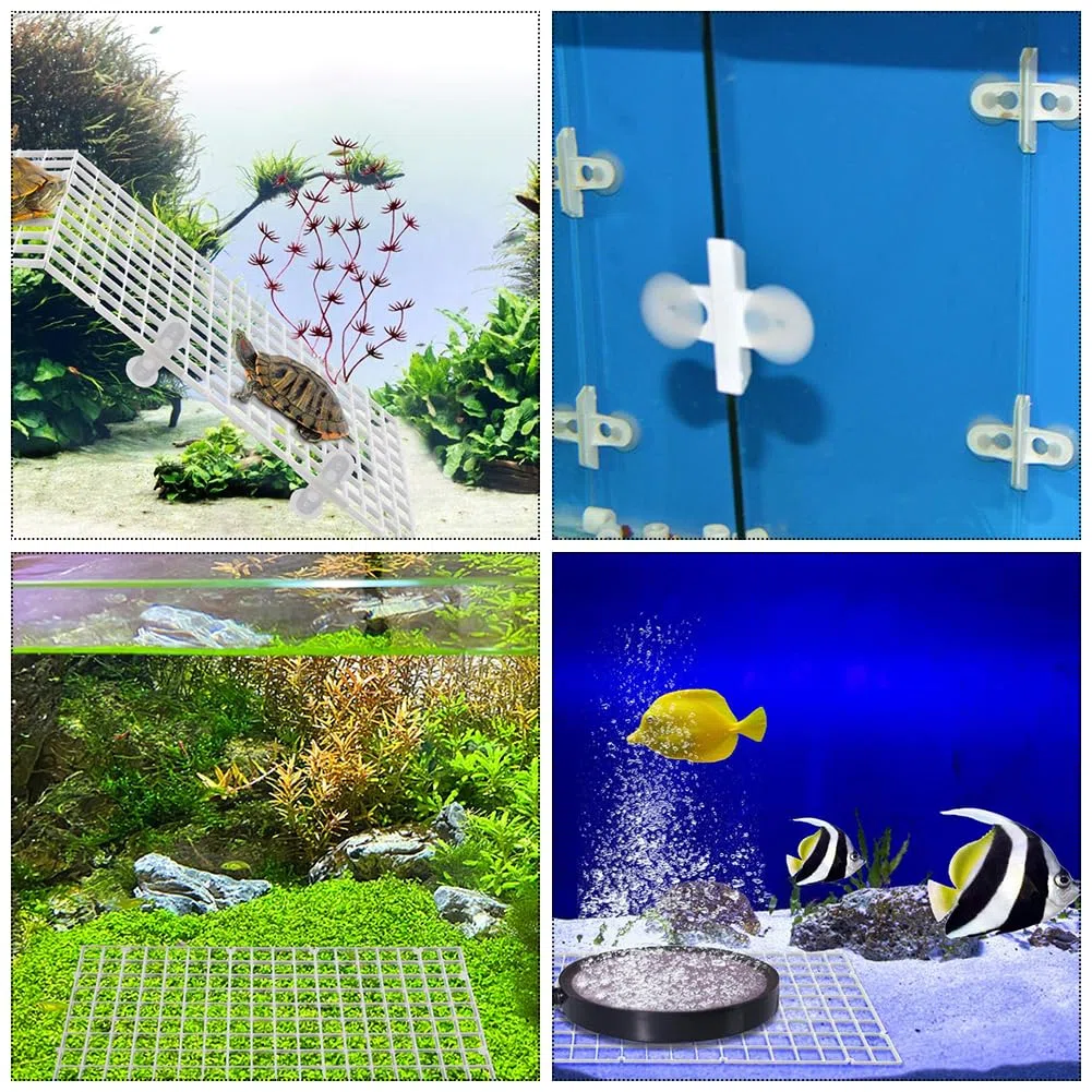 Divisori per Acquario, Fishtank Divisori, Griglie per Acquari in Plastica, Griglia Divisoria per Acquario, Plastica Acquario Divisori Board, Plastica Acquario Divisori Board, 4 Pezzi