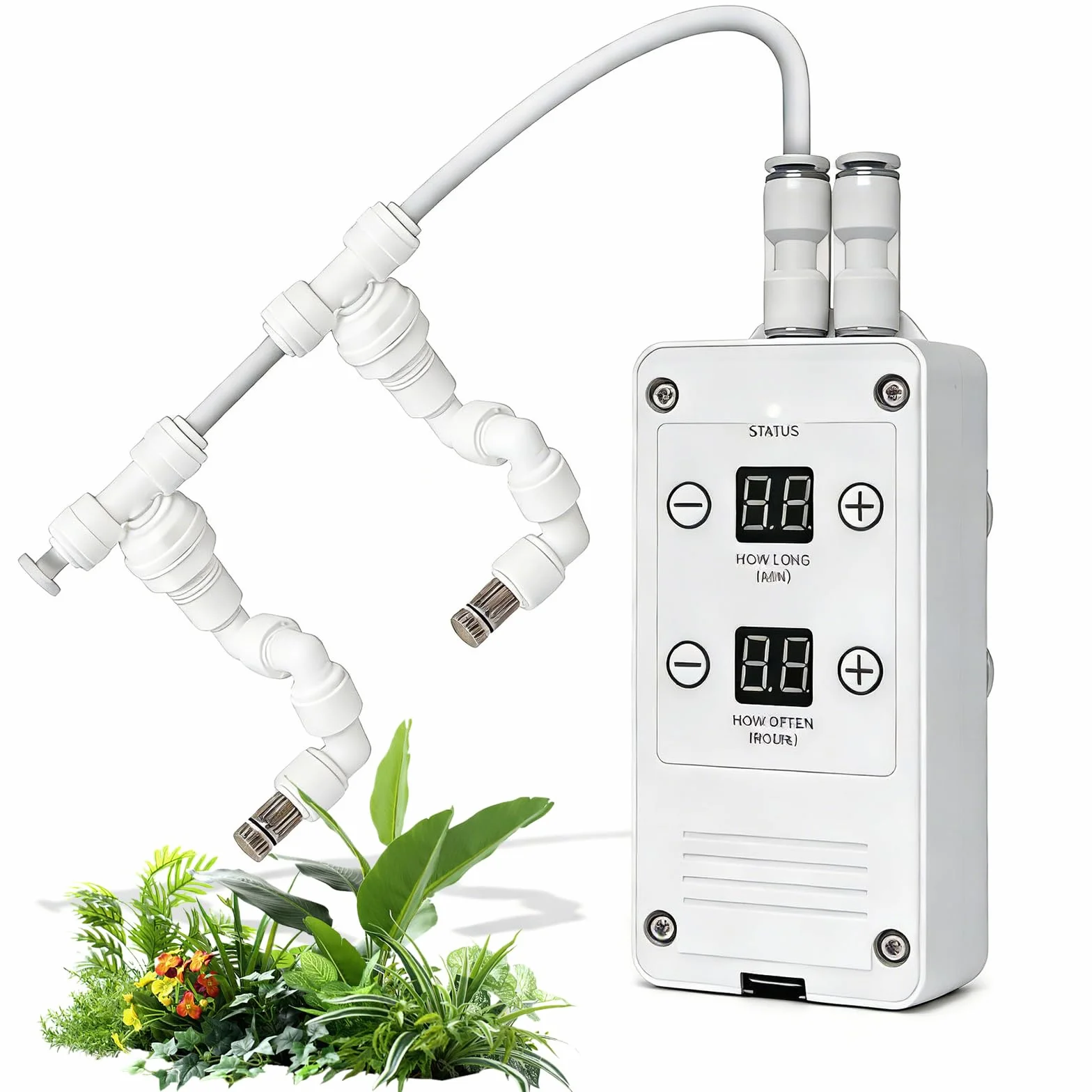 Sistema di Nebulizzazione per Terrario Smart, Sistema Intelligente di Nebulizzazione per Rettili con Ugelli Spruzzatori 360° con Timer, Umidificatore per Rettili, Nebulizzatore Automatico per