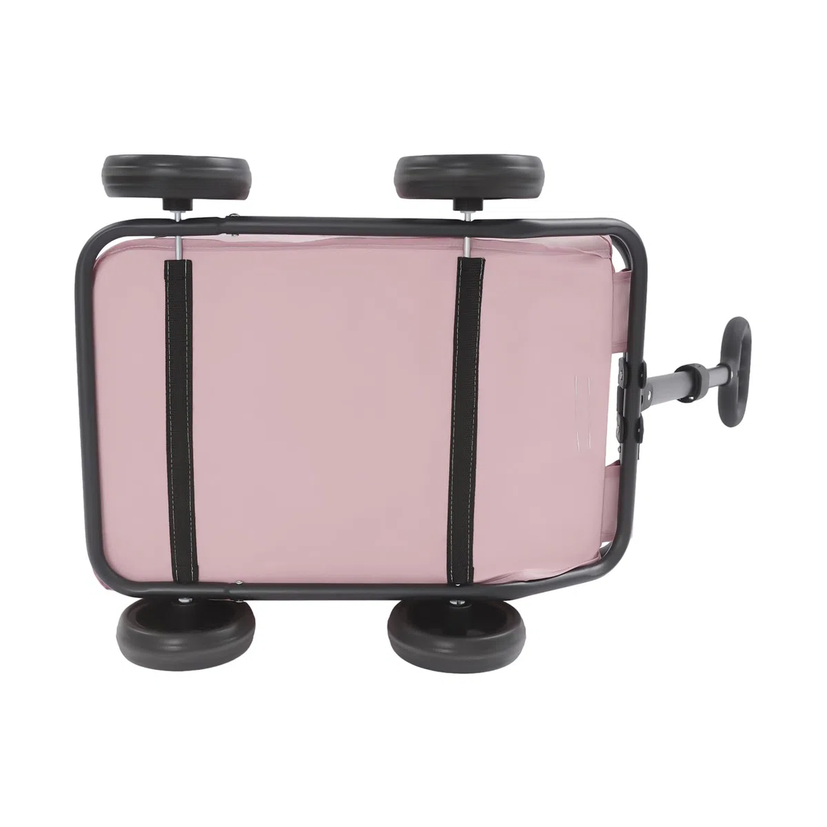 Mini carrello per cani per animali domestici, passeggino per cani pieghevole, carrello della spesa con manico estraibile per esterni, per cani e gatti fino a 10 kg (rosa)