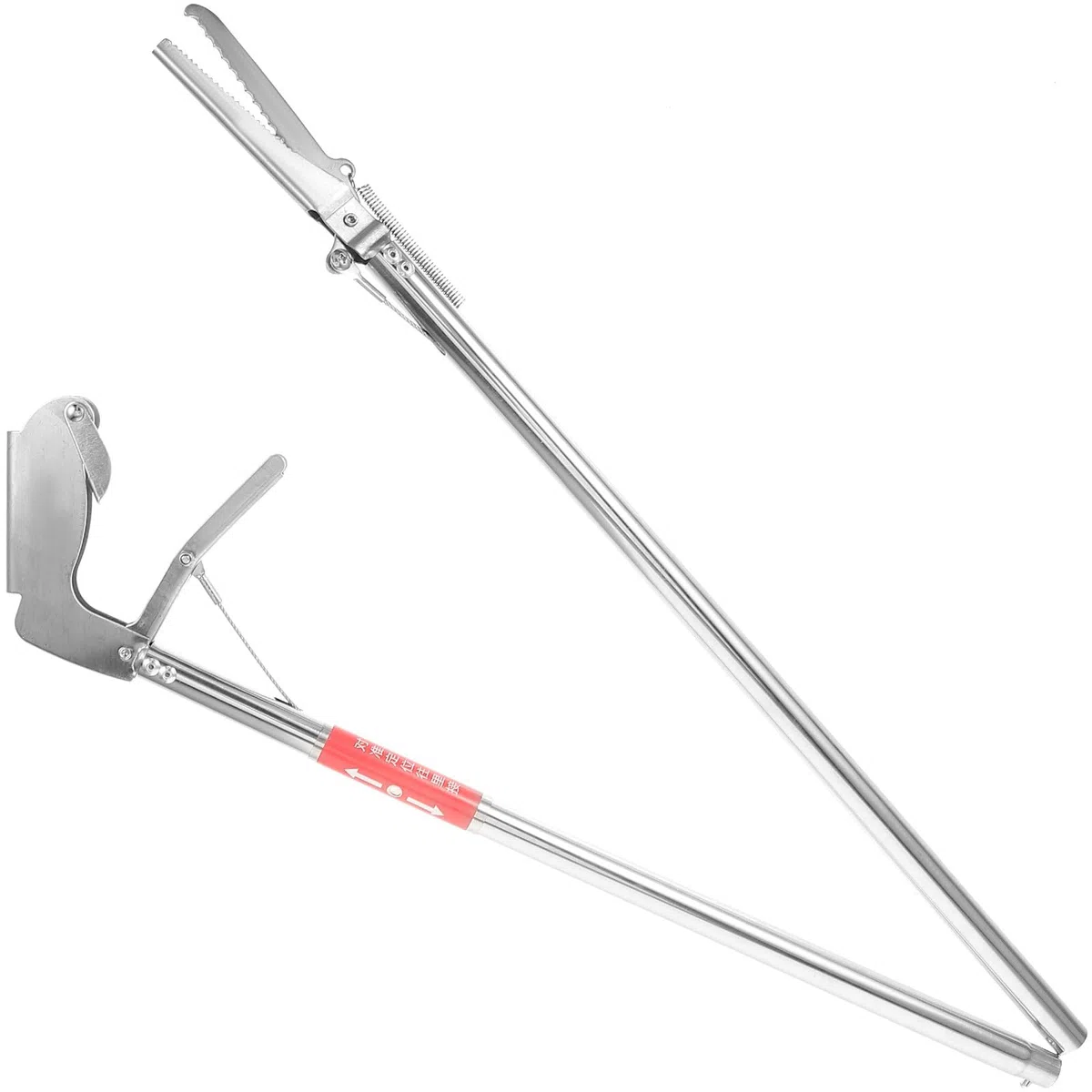 Pinza Acchiappa-Serpenti in Acciaio Inossidabile Pieghevole 48 Pollici Design Antiscivolo per Uso Domestico e Giardino Esterno