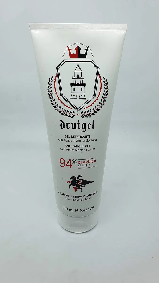 Druigel gel defaticante con Arnica Montana. 94% di Arnica azione lenitiva e calmante 250 ml