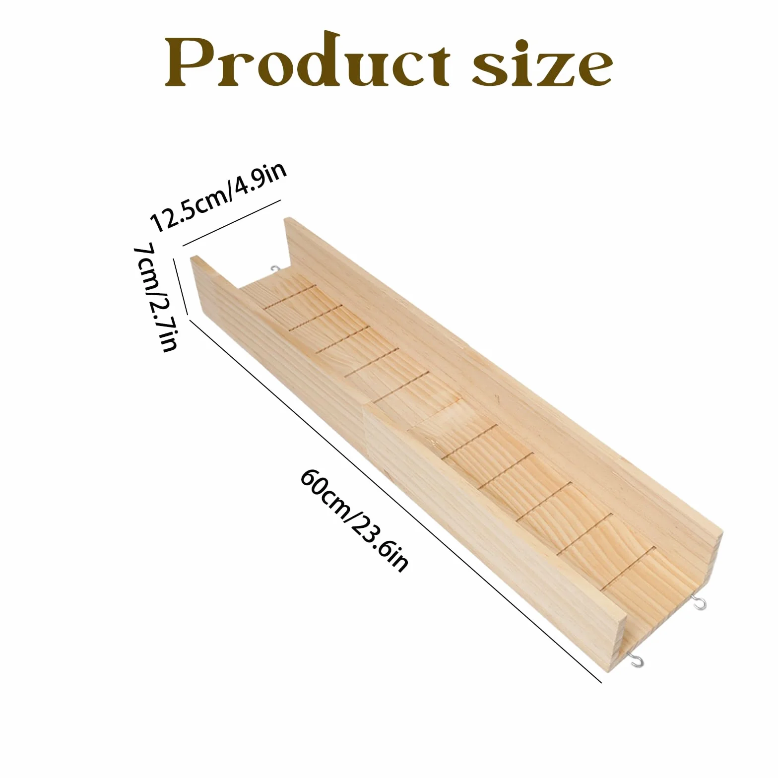 Rampa per Gabbia Coniglio 60cm Ponte di Legno per Roditori Rampa per Gabbia per Porcellini d'India, Ponte Sospeso per Criceti Rampa per Cavie, Criceti, Ratti, Cincillà e Scoiattoli