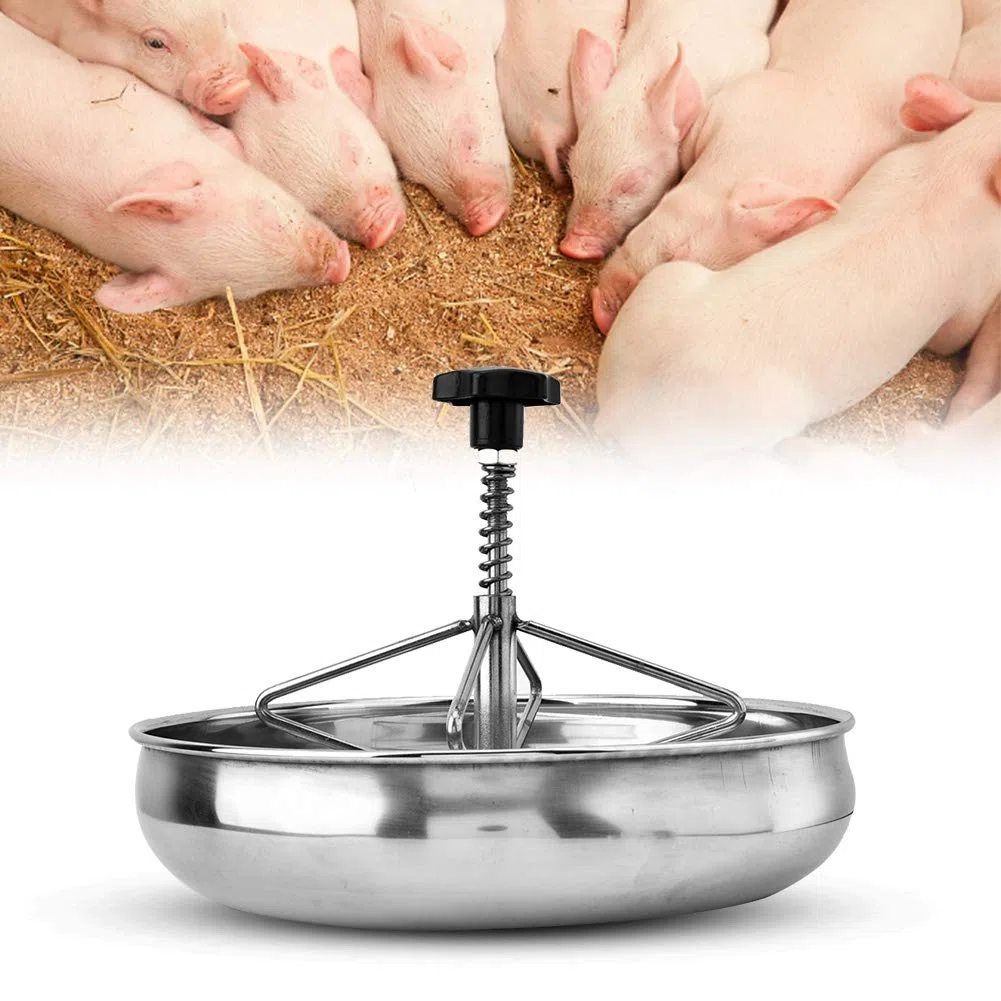 Mangiatoia per Suinetti Mangiatoia per Suini in Acciaio Inossidabile per Carichi Pesanti, Mangime per Bestiame S, Design della Mangiatoia da Pavimento per L'allevamento di Suini