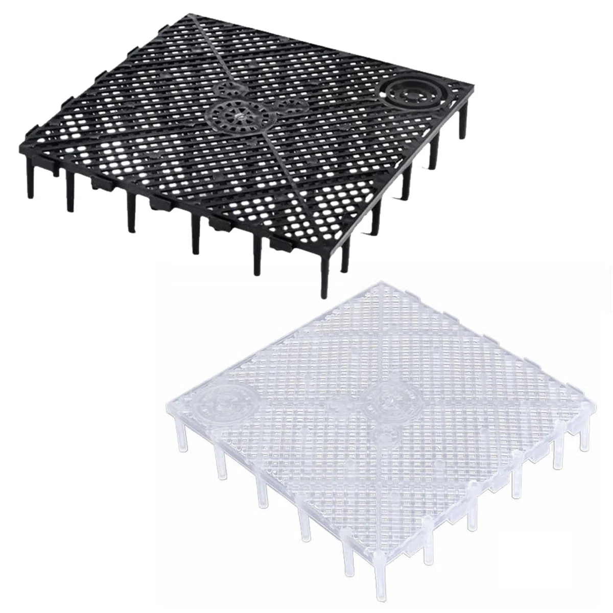 Divisori per Acquario in Plastica, Griglie per Acquario, Griglia del Filtro dell'acquario, Filtro Inferiore per Acquario, Griglia di Fondo per Serbatoio di Pesce Isolare Board, per Acquario, 2 Pezzi