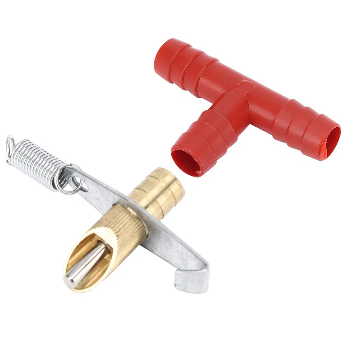 Abbeveratoio per Conigli, Bevitore Automatico per Capezzoli con Tubo a T e Molla, 20 Set in Ottone per Roditori e Uccelli, Facile da Installare e Pulire per Gabbie Metalliche