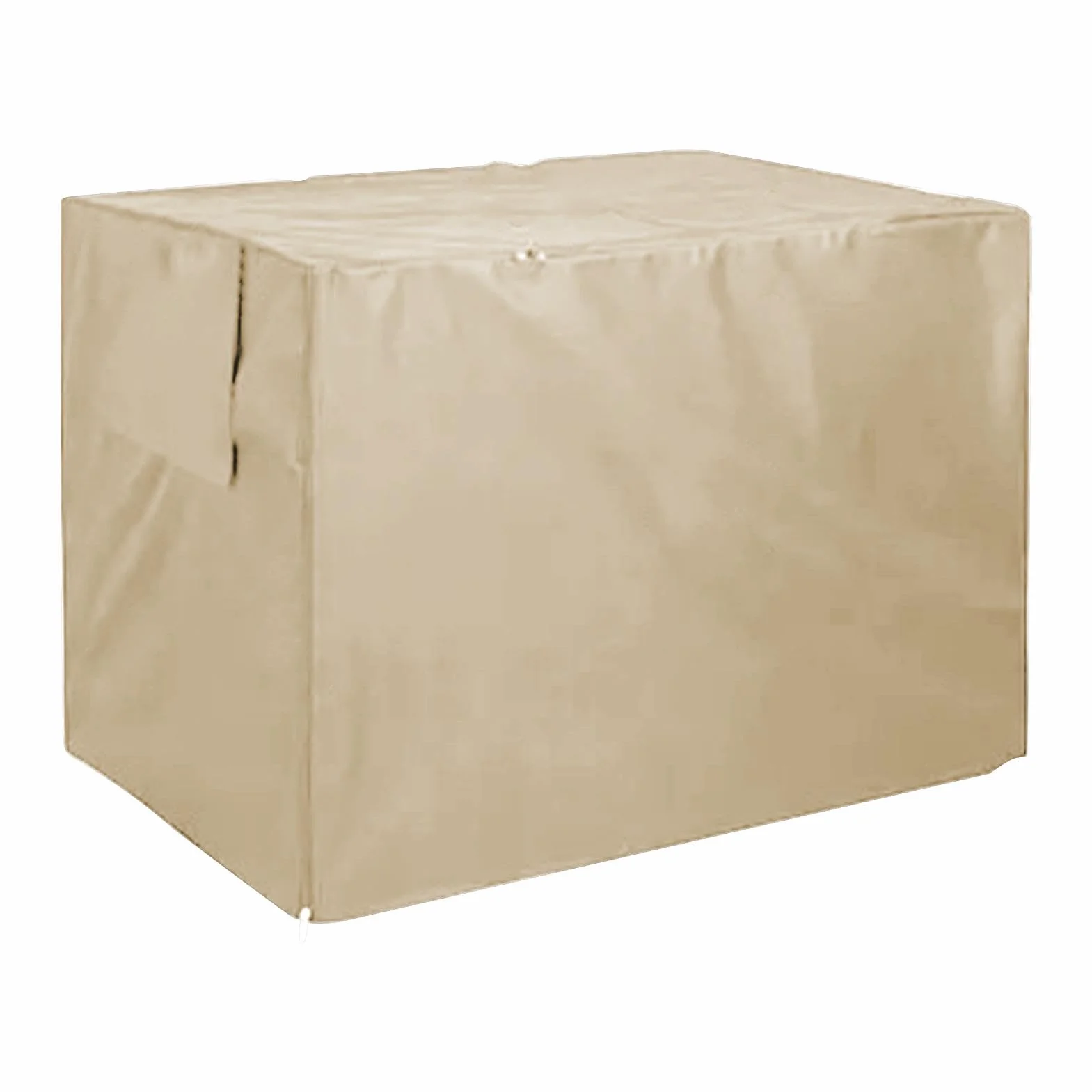 Copertura per gabbia per cani, in tessuto Oxford, 15 x 18 x 8 cm, antivento, impermeabile, copertura per gabbia per cani e gatti, copertura portatile per gabbie per cani (beige, nero)