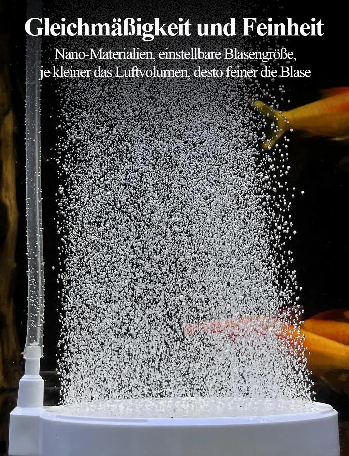 boxtech Pietra ad Aria per Acquario, Acquario Diffusore di CO2 Kit, diffusore Silenzioso Super Alto per Ossigeno disciolto per acquari e idroponici (150mm)