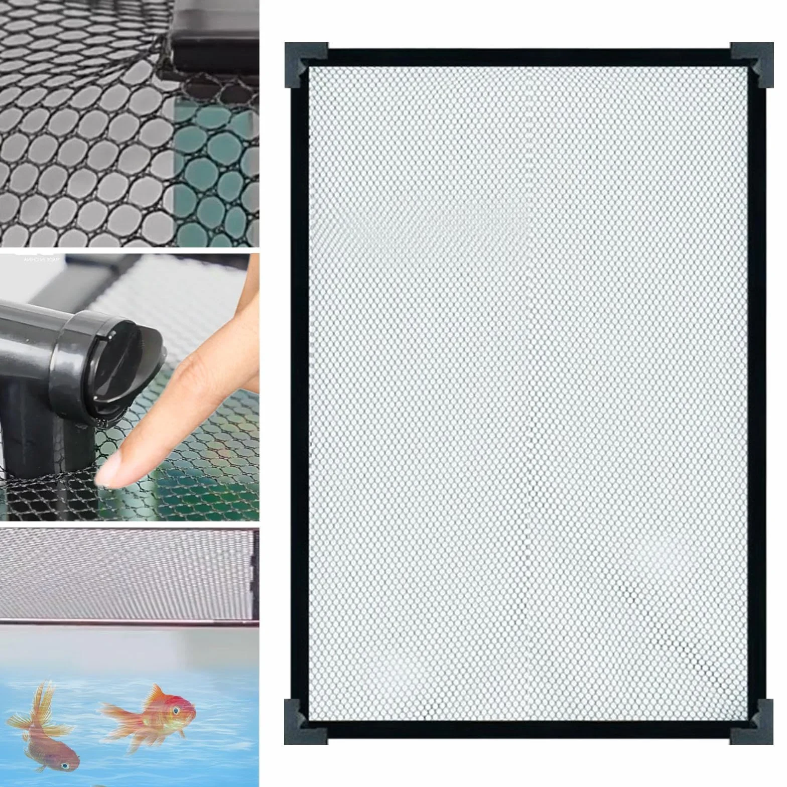 KESOTO Protezione Fai da Te per Acquario, Rete di Sicurezza Innovativa, 100x40 cm