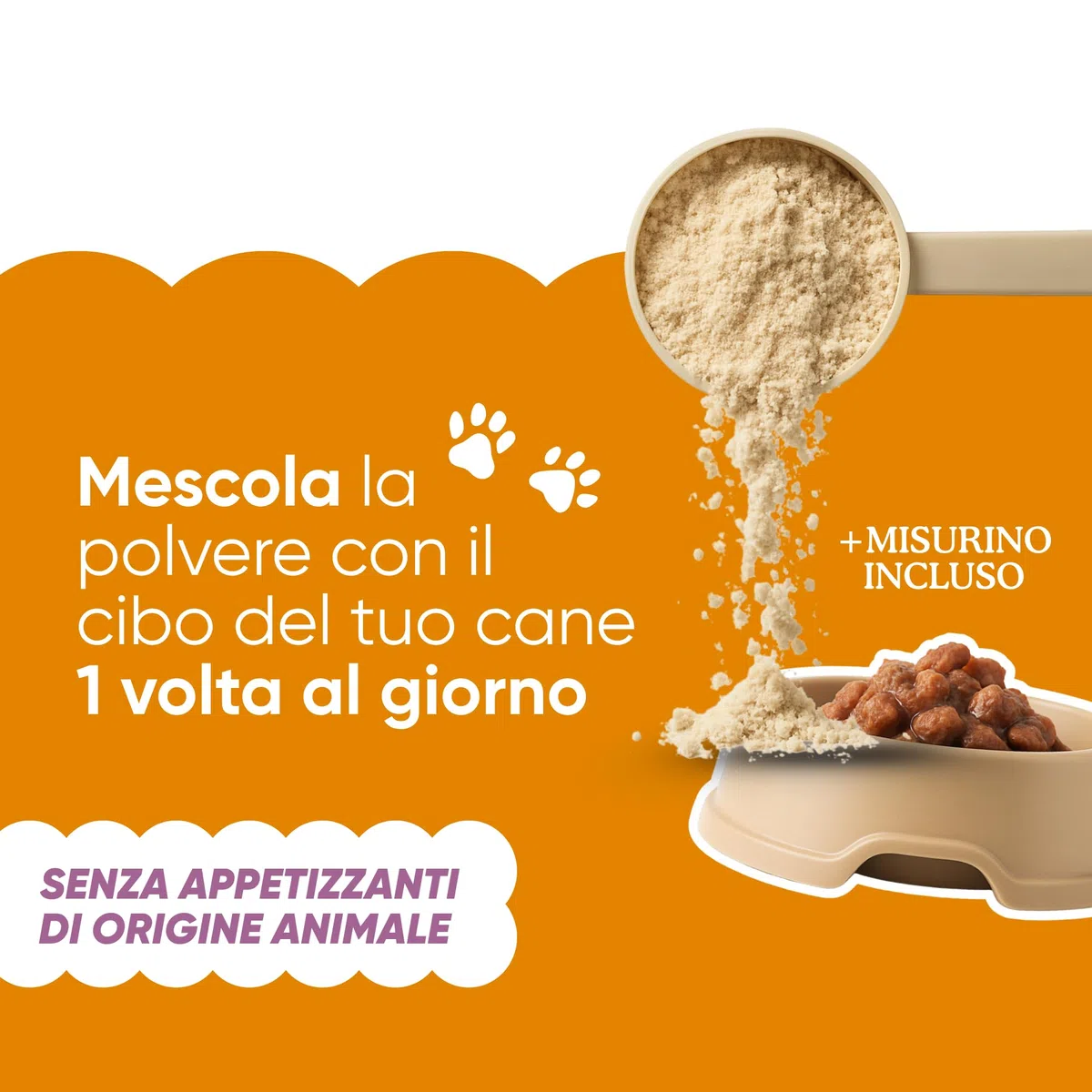 Integratore Multivitaminico Completo 11 in 1 | Integratore per Cani in Polvere (250g) | 20 Vitamine e Minerali e Moringa BIO | Senza Appetizzanti Animali | Dieta Casalinga | Made in Italy - WELLWOOF