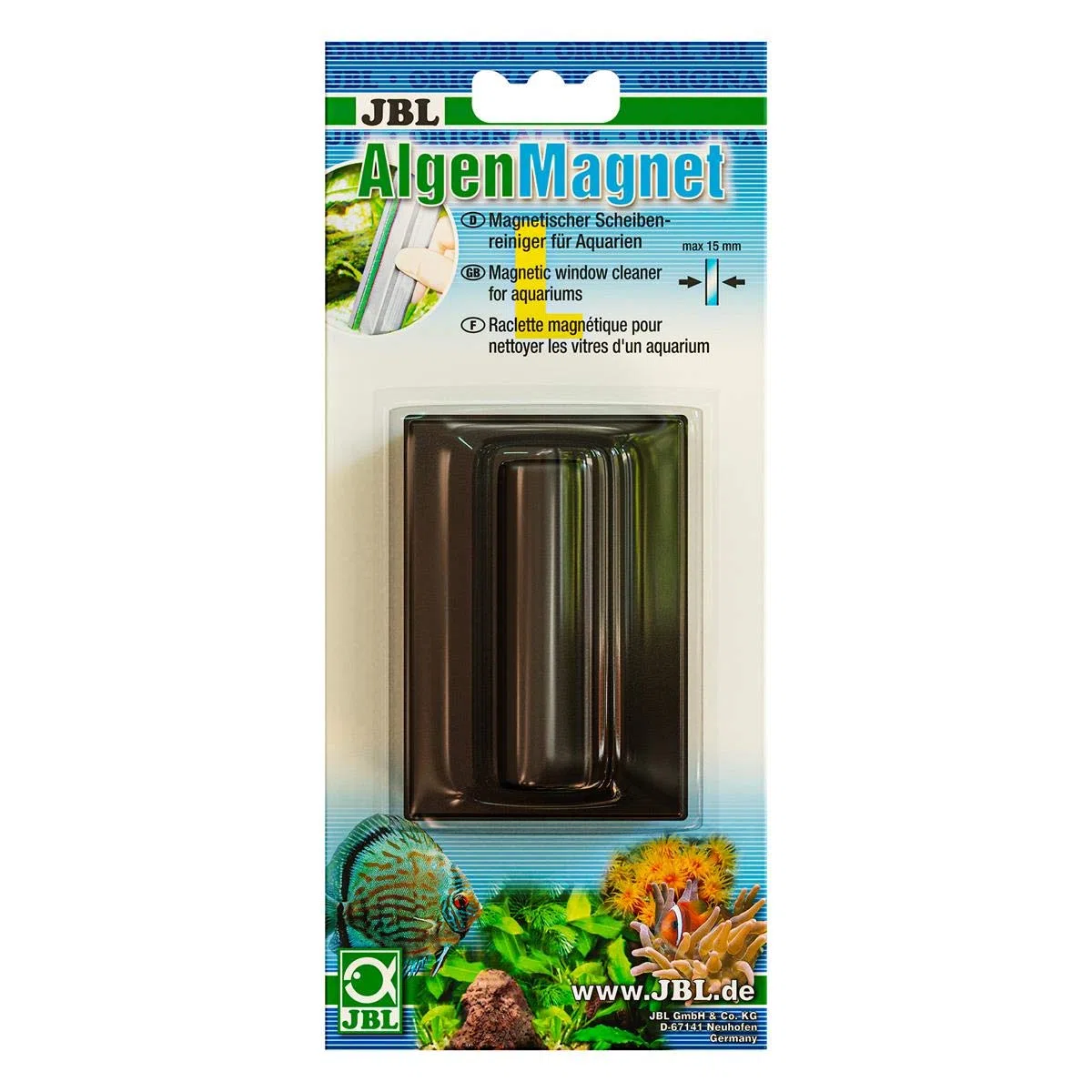 JBL Magnete di alghe L, detergente Magnetico per vetri per vetri Acquario