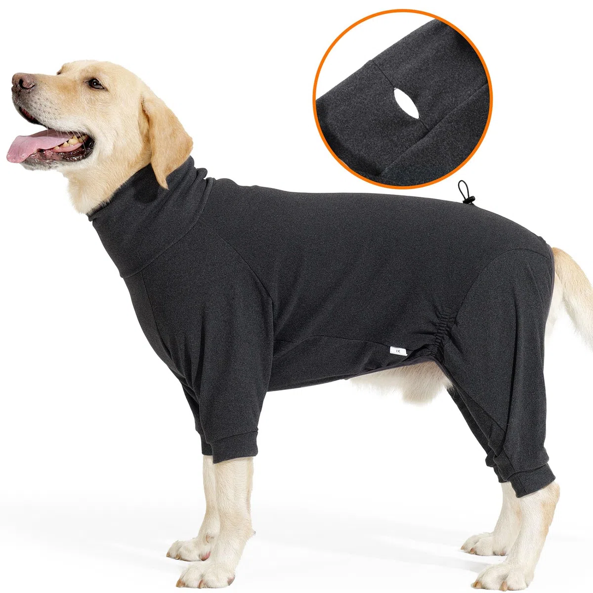 LIANZIMAU Maglione in Pile per Cani con Gambe Cappotto in Pile per Cani a Corpo Intero per l'Inverno Tuta Calda a Maniche Lunghe per Cani Body per Cani che Perdono Pelo Pigiama per Cani