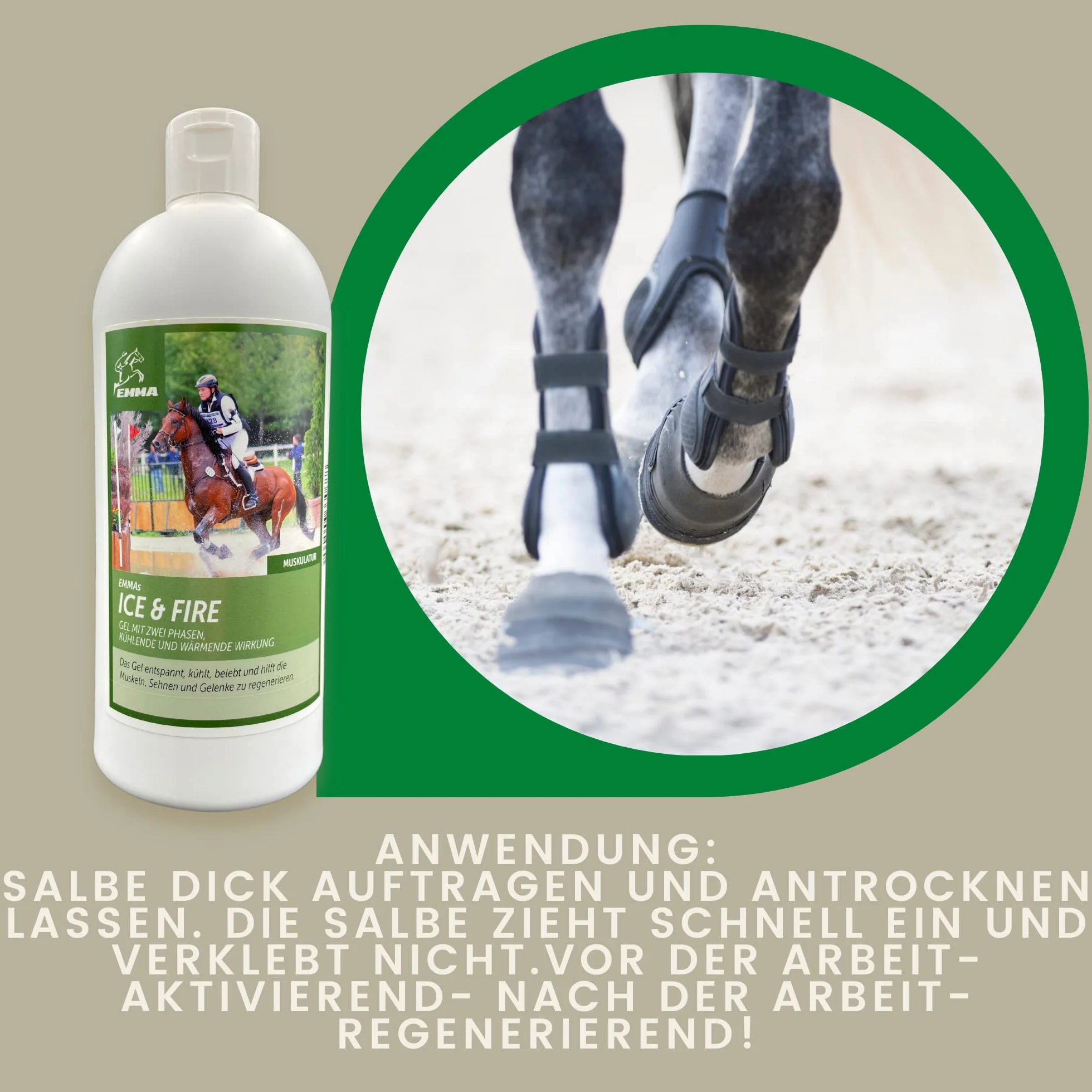 Arnica Gel 500ml rinfrescante con unguento all'arnica Gel extra forte I Tendini, legamenti I Unguento rinfrescante e riscaldante I Unguento con crema all'arnica Gel massaggio muscolare per cavalli