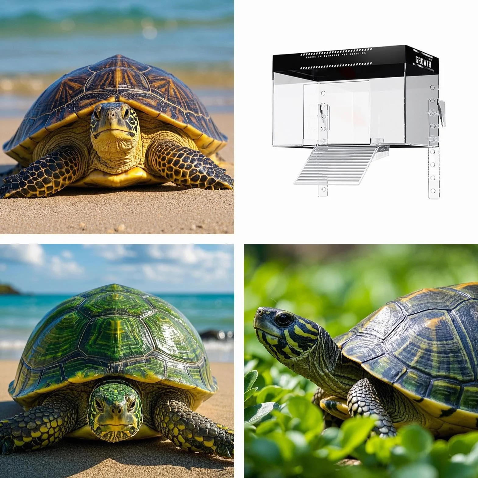 Dock Crogiolarsi Di Tartaruga - Serbatoio Della Tartaruga PET Basking Con Coperchio, Topper Habitat Anti -slip Di Osservazione Animale | Turtle Basking Tank Topper, Gabbia Di Recinzione Di Terrapina