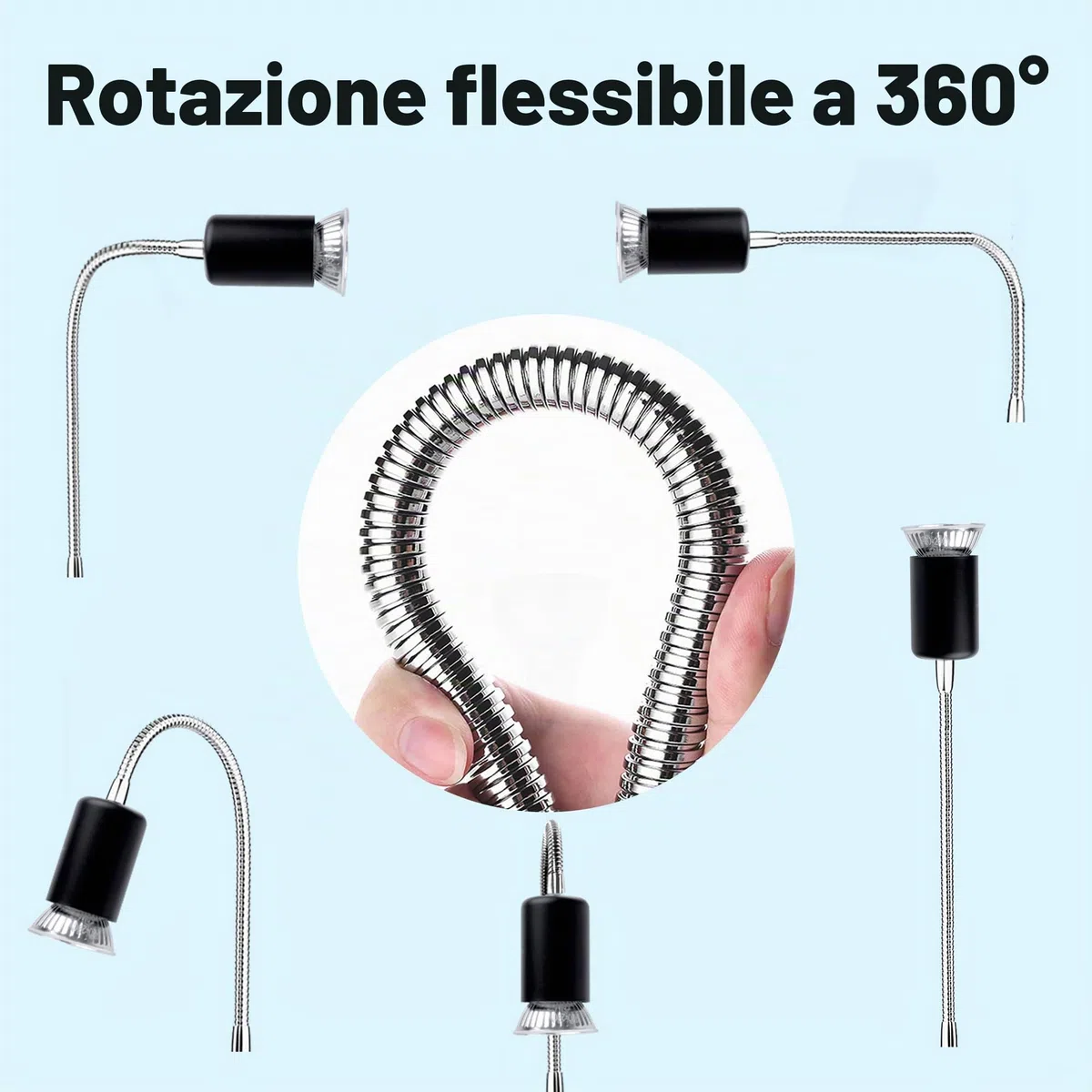 Lampada Tartarughe (con 2 lampadine da 50W), Dimmerabile, Lampada Rettile UVA UVB, per Serpente, Lucertola, Cacatua, Camaleonte ecc
