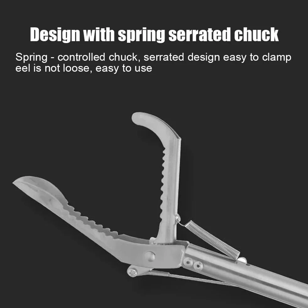 Pinza a serpente extra lunga 150 cm, pinza a serpente pieghevole per rettili, in acciaio inox, gancio a serpente e rettile da 1,5 m