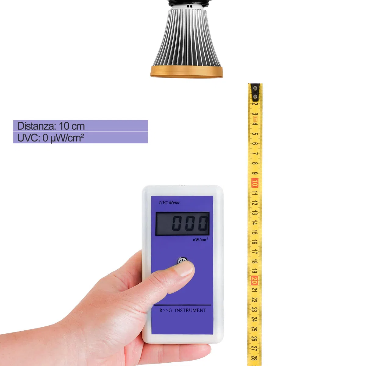 Lampadina UVA UVB per Rettili e Anfibi, 8508 Lampada LED con Luce UV