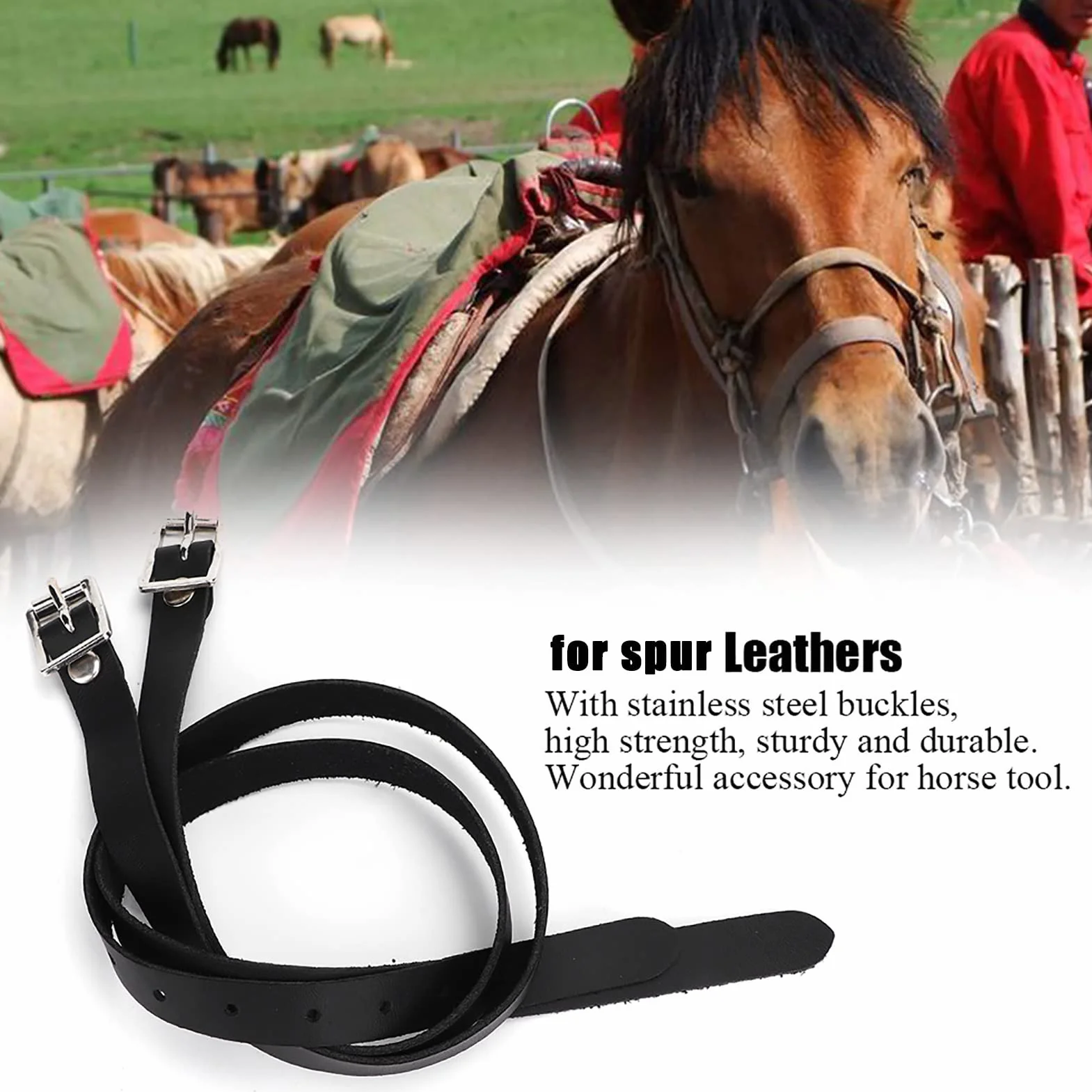 Yosoo Health Gear Staffile Cavallo Allungato, Staffili, Accessori Cavallo Staffa Cavallo per Cavallo