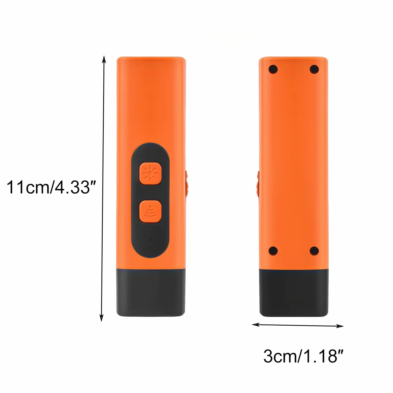 repellente ad ultrasuoni per cani con 3 frequenze regolabili, torcia LED, dispositivo per fermare l'abbaio, ricaricabile, addestramento comportamentale, portatile per cani e animali domestici