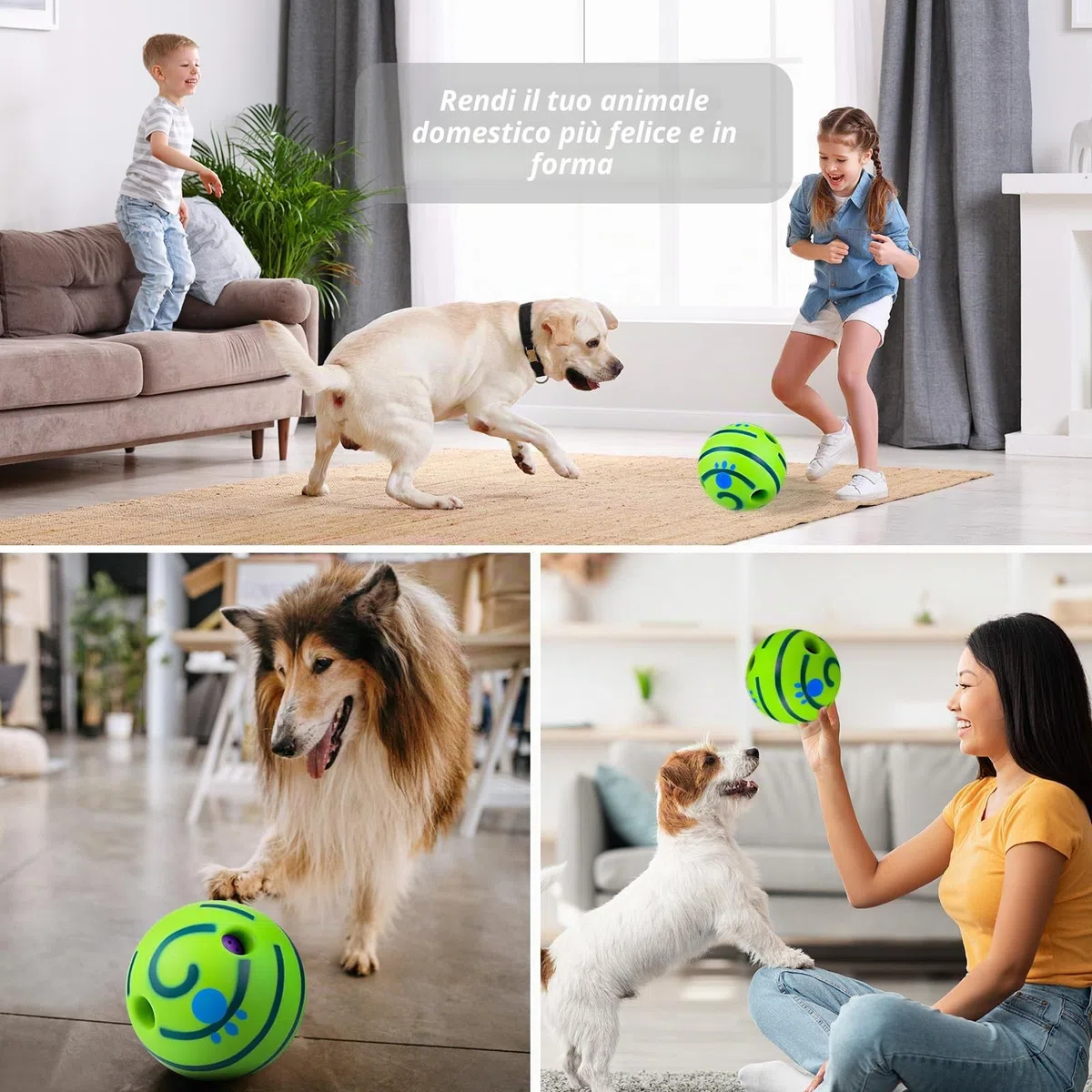 JIZZU Giochi per Cani,Palla per Cani Giochi per Cani Indistruttibile per cani, Gioco Interattivo, Adatto a Tutte le Taglie