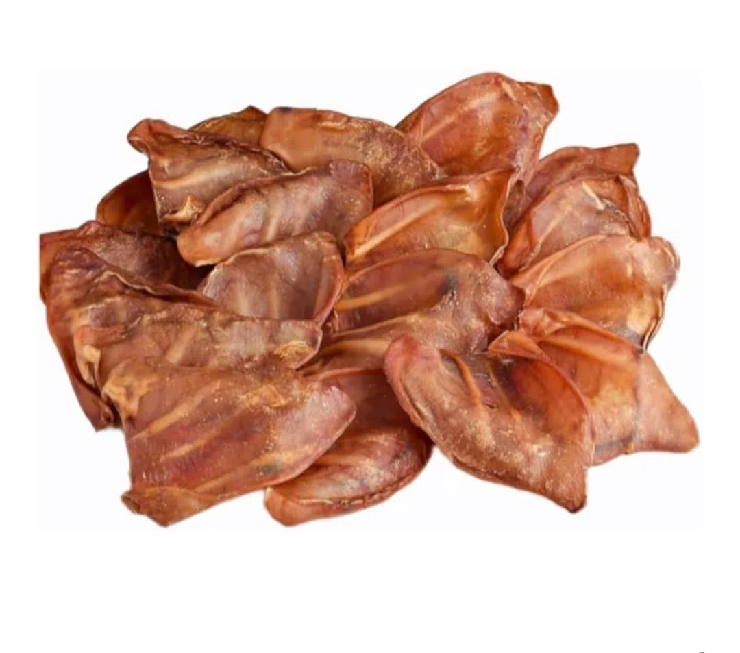 Orecchie di Maiale Essiccate 12 Pezzi per Cani e Cuccioli, Snack Masticabile Naturale Adatto dieta Barf