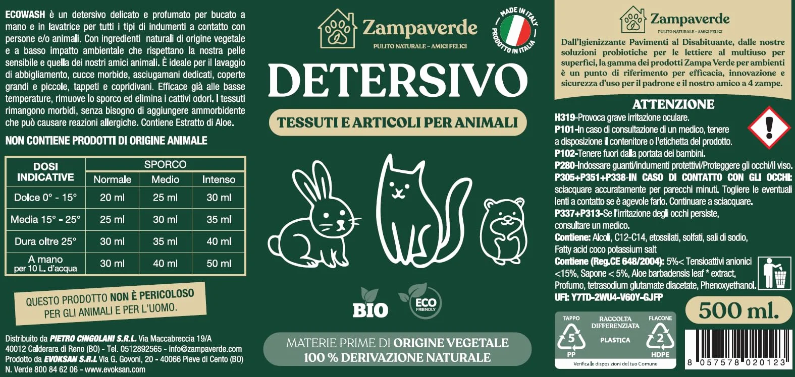 Elimina Odori Bio Urina Cani Gatti + Detersivo Delicato Animali