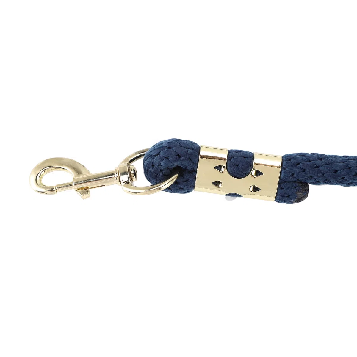 Linea di Affondo a Cavallo Corto da 2 M, Resistenza di Rottura di 1.500 Kg PP PP + Scap in Acciaio Inossidabile per L'allenamento del Puledro, Maneggevolezza (Blu navy)