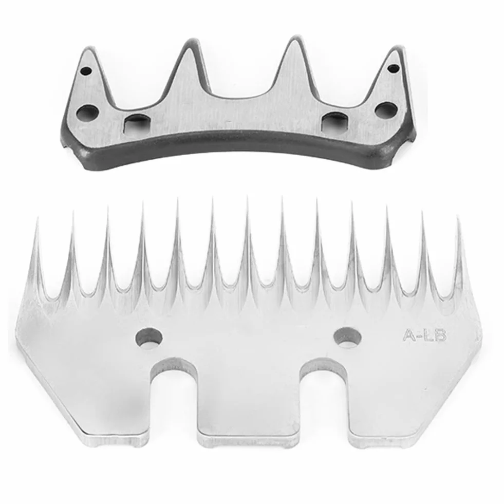 Lama per Tosatrice per Pecore in Acciaio Inossidabile, Lama per Cesoia per Capra (Lama dritta 13 denti (+ lama oscillante))
