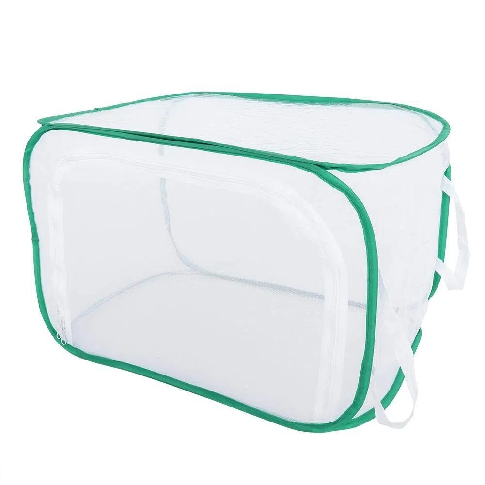 MAGT Gabbia Habitat Gabbia per Insetti, 40 × 40 × 60 cm Pieghevole Portatile Rete in Filato di Poliestere per Piante Frutta Verdura (L)