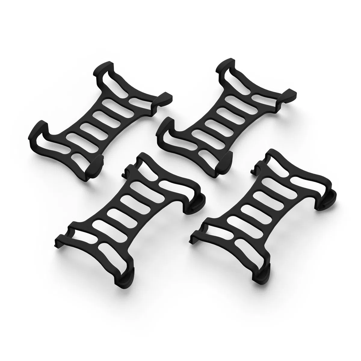 Dog 6 GPS Tracker clip in gomma compatibile con Tracti GPS Pet Location Tracker Activity Tracker sostituzione gomma fissaggio clip nere – Confezione da 4