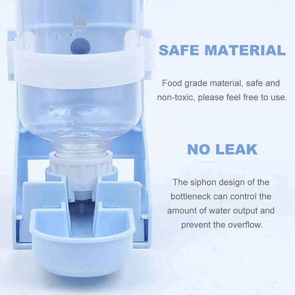 17oz alimentatore di acqua di coniglio, dispenser di acqua sospesa gabbia per animali domestici, ciotola per appendere automatica piccola bottiglia d'acqua per criceto coniglietto furetto