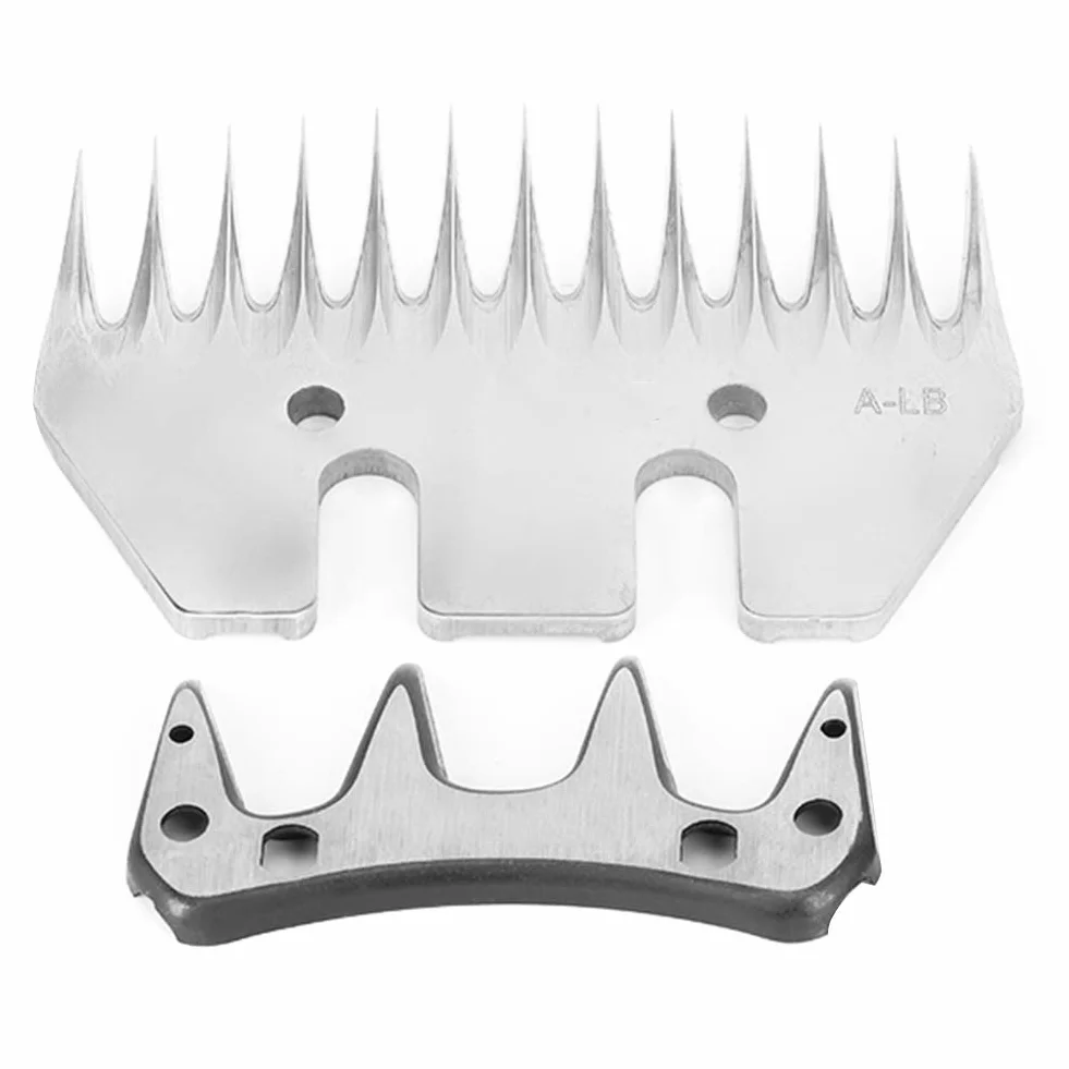 Lama per Tosatrice per Pecore in Acciaio Inossidabile, Lama per Cesoia per Capra (Lama dritta 13 denti (+ lama oscillante))