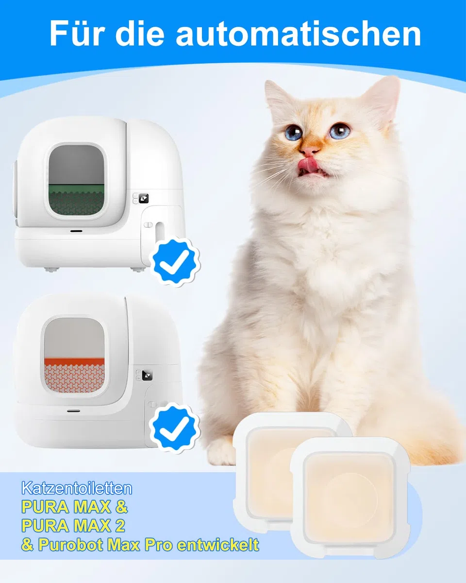 Haliya 6 distruggiodori per lettiera per gatti Pura Max Pura Max 2 autopulente